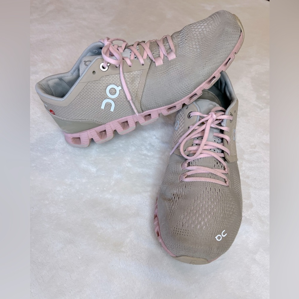 ON Women's Cloud X Running Sneaker Shoes Sand Rose, Size 8.5 Medium US